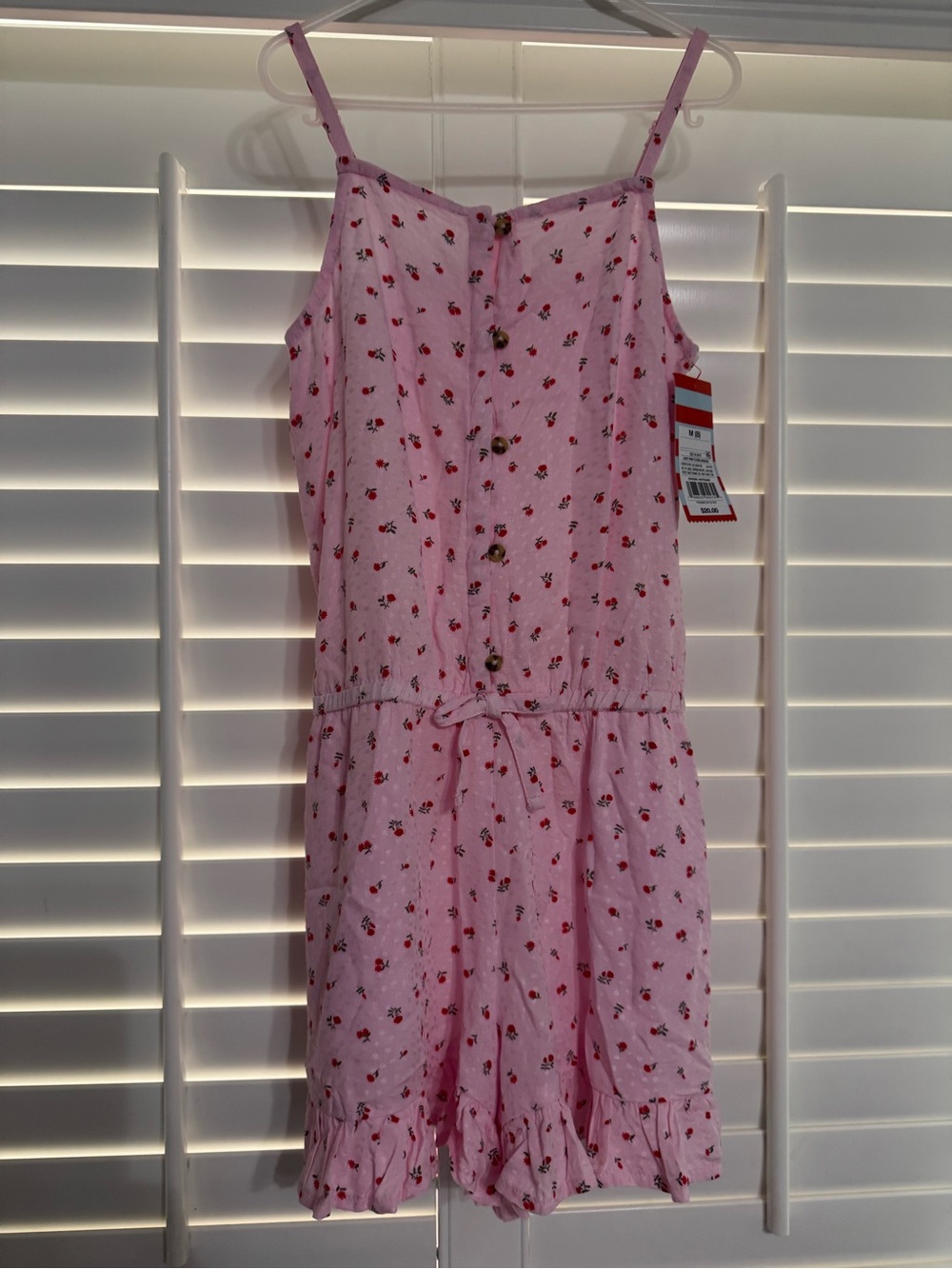 Cat & Jack Pink Floral Girls' One-Piece Romper
